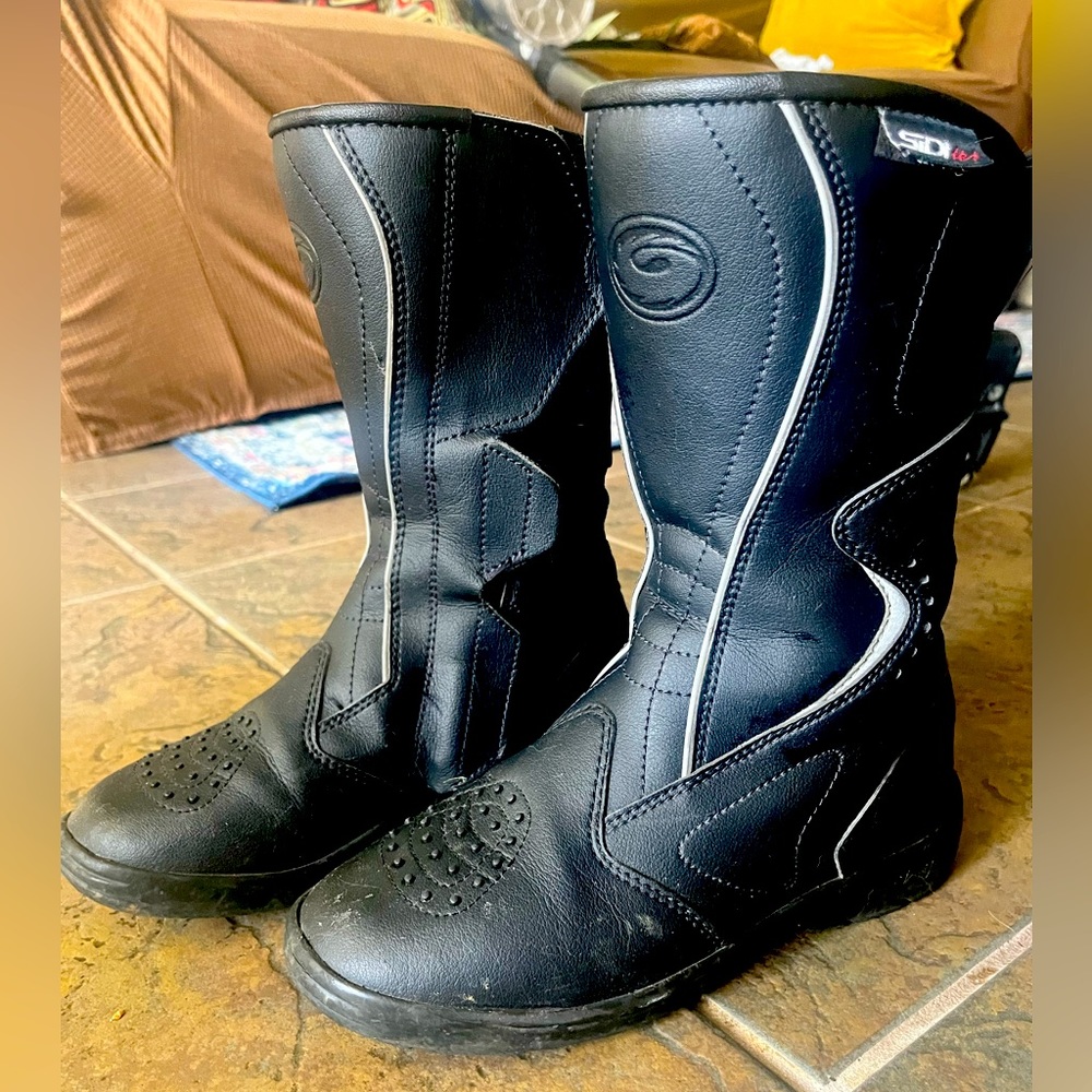 Sidi Black Women's Motorcycle Combat Boots
